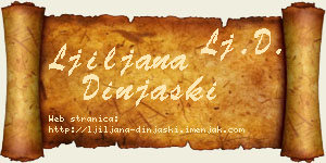 Ljiljana Dinjaški vizit kartica